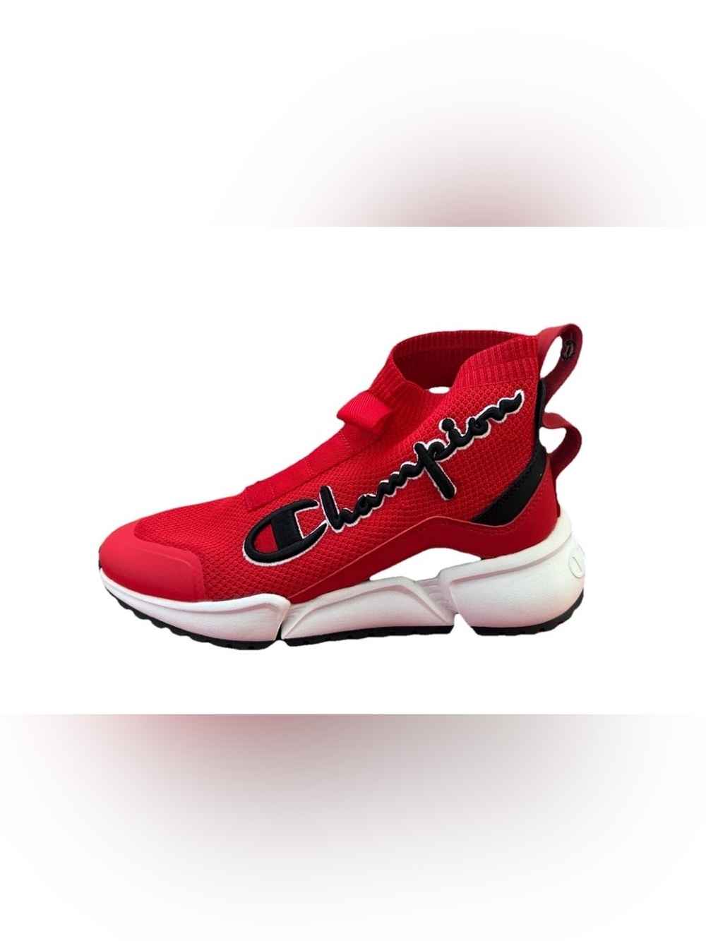 Champion Rally Pro Red Sneakers Youth Size 5Y Athletic Sock Shoes‎ Logo